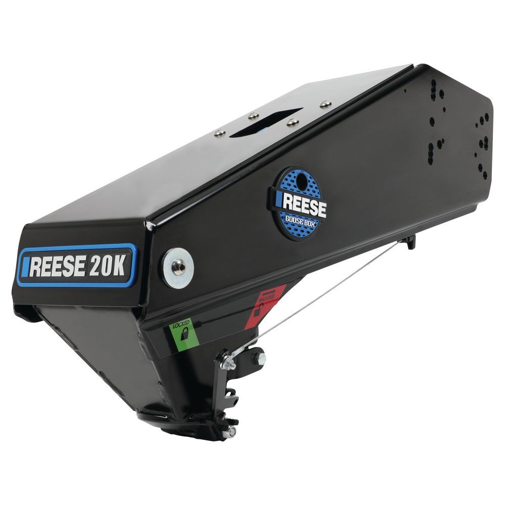 Reese 94920 - Goose Box 5th-Wheel-To-Gooseneck Air Ride Coupler Adapter 20,000 lbs. Capacity, Fits Lippert (1621, 1716, 0719, Rhino), Fabex PB 600 Series