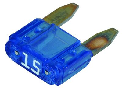 (50/PKG) ATM MINI-FUSE BLUE 15 AMP