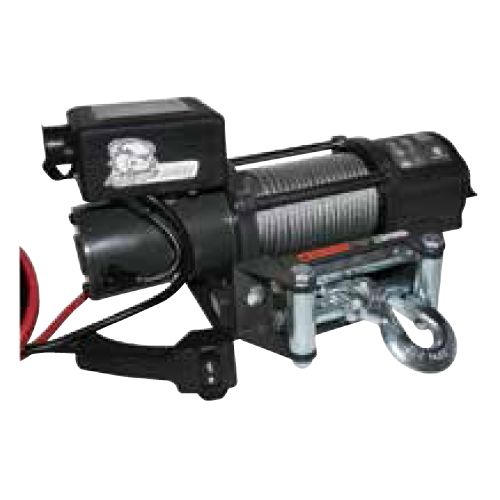 Bulldog Winch 15019 - 4,4K Trailer/Utility Winch, 55' Wire Rope & Roller