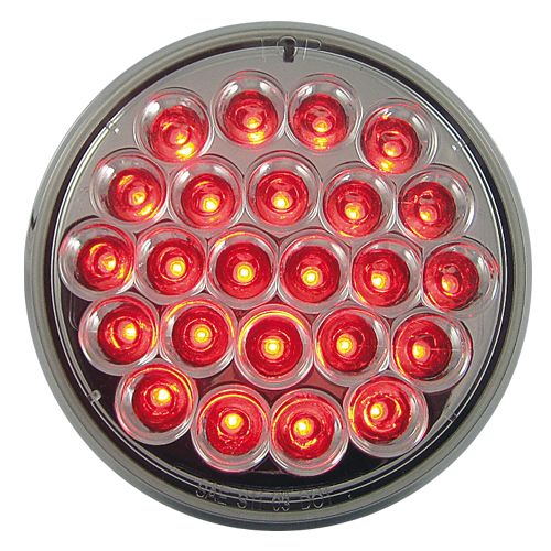 Uni-Bond LED4000C-24R - 4.25" Tail Light 24 x LED Clear/Red