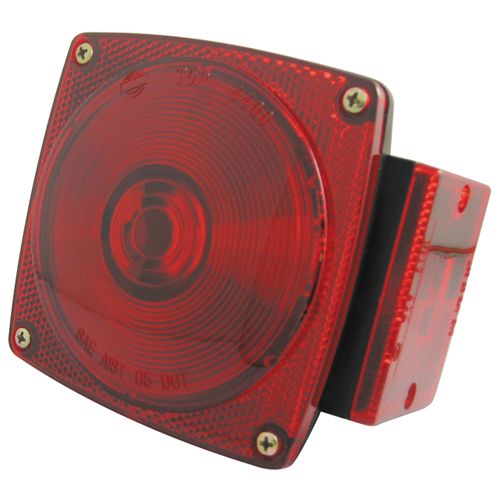 Uni-Bond TL5441 - 5" x 4.5" Rectangle Rear Submersible Trailer Light Red