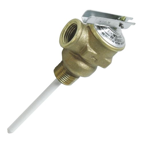 Camco 10471 T&P Valve 3/4"  - w/4" Probe Coated 150psi  Bilingual(BULK)