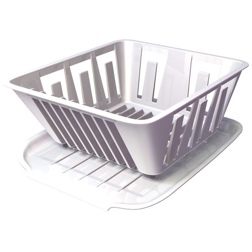 MINI DISH DRAINER-WHITE #