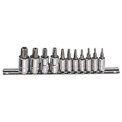 11PC 1/4 & 3/8"DR PENTACLE BIT