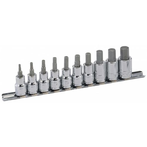 10 PCS HEXAGON BIT 1/8" TO 1/2