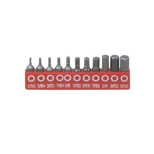 HEX SCREWDRIVER BIT SET 11 PC