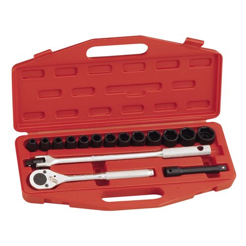 HAND SOCKET SET 16PC 1/2"DR SA