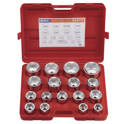 HAND SOCKET SET 1" DR   17PCS