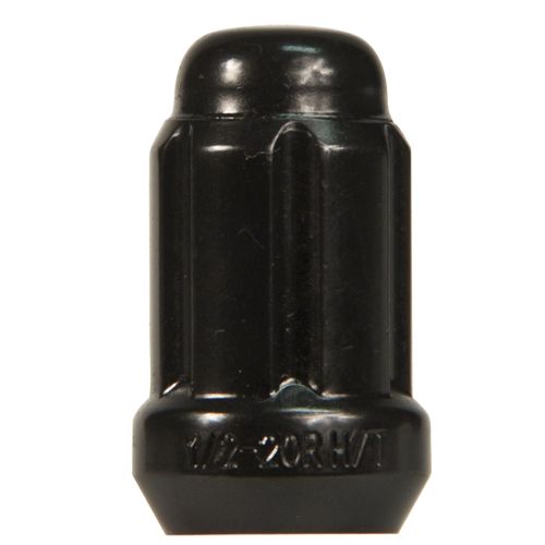 RTX TN0207B-100 - (100) Black 6 Spline Cone Seat Nuts 12X1.5 34mm 19/21mm Hex