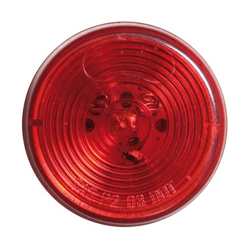 2" CLEAR,LED,RED,W/GR,PLUG