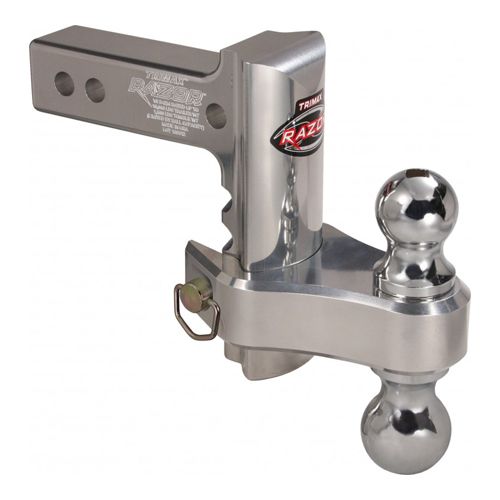 Trimax TRZ6AL-RP - 6″ ALUMINUM Adjustable Drop Hitch, Pin & Clip