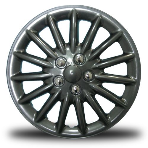 RTX 18815GM - (4) ABS Wheel Covers - Gunmetal 15"