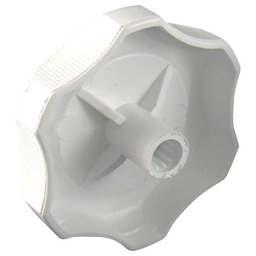 PLASTIC KNOB 1/2" SHAFT W