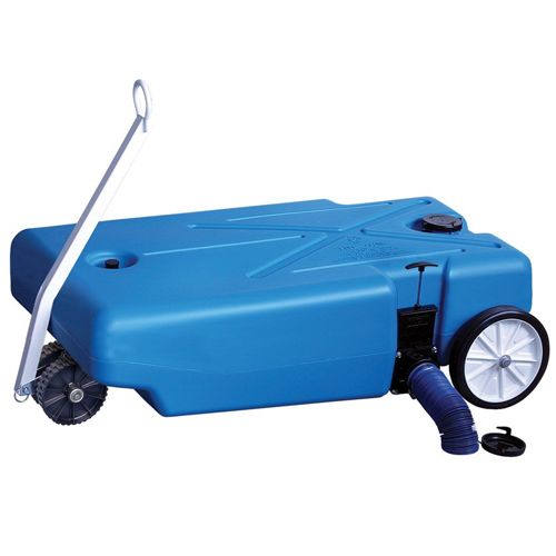 Barker 30844 - 4 Wheeler Tote RV Waste Tank - 42 Gallon