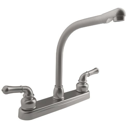 Dura Faucet DF-PK210C-SN - Dura Classical Hi-Rise RV Kitchen Faucet - Brushed Satin Nickel