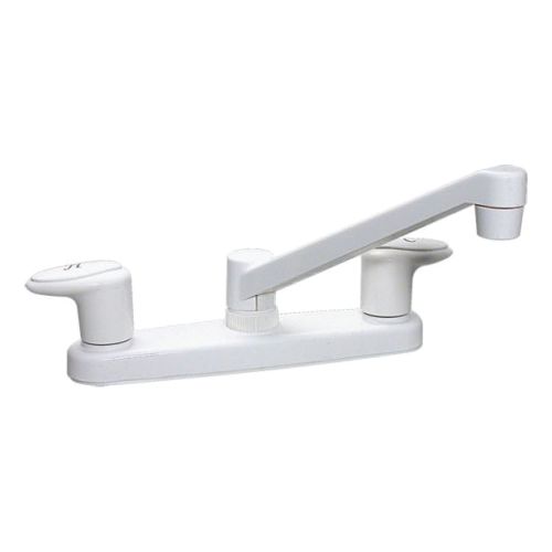 KITCHEN FAUCET 8"2-LEVERS WHT