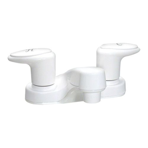 LAVATORY FAUCET 4" 2KNOBS WHT