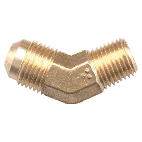 BRASS 45° ELBOW,3/8" TUBE X 1/4" MALE