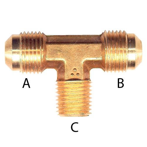 TEE 3/8 x 3/8 PIPE #45-6C