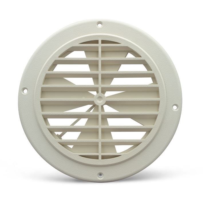 B&B Molders 94275 - White 5-1/4" Ceiling Fan Grill with Damper