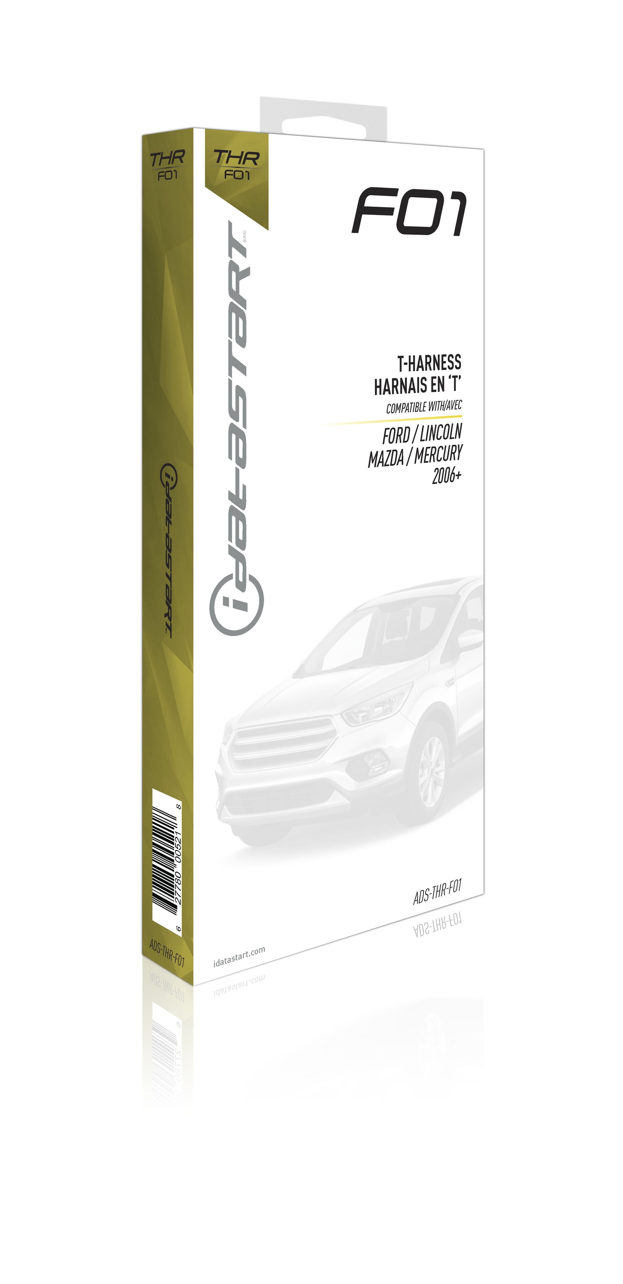 iDatastart ADS-THR-FO1 - T-Harness for DC3 and HC Series - Key Start Vehicles Ford from 2006 and up