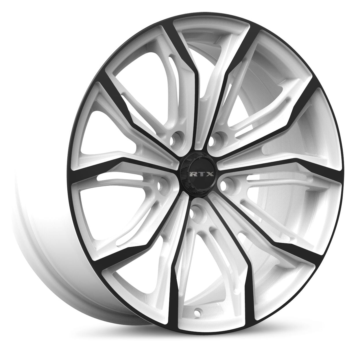 RTX® (RTX) • 083258 • Black Widow • White & Black • 18x8 5x114.3 ET42 CB73.1