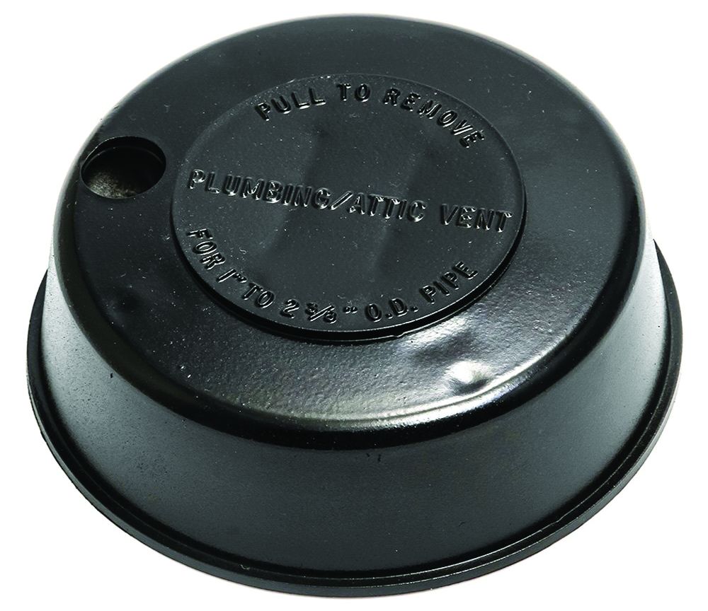 Camco 40137 Replace All Plumbing Vent Cap  - Black  Bilingual