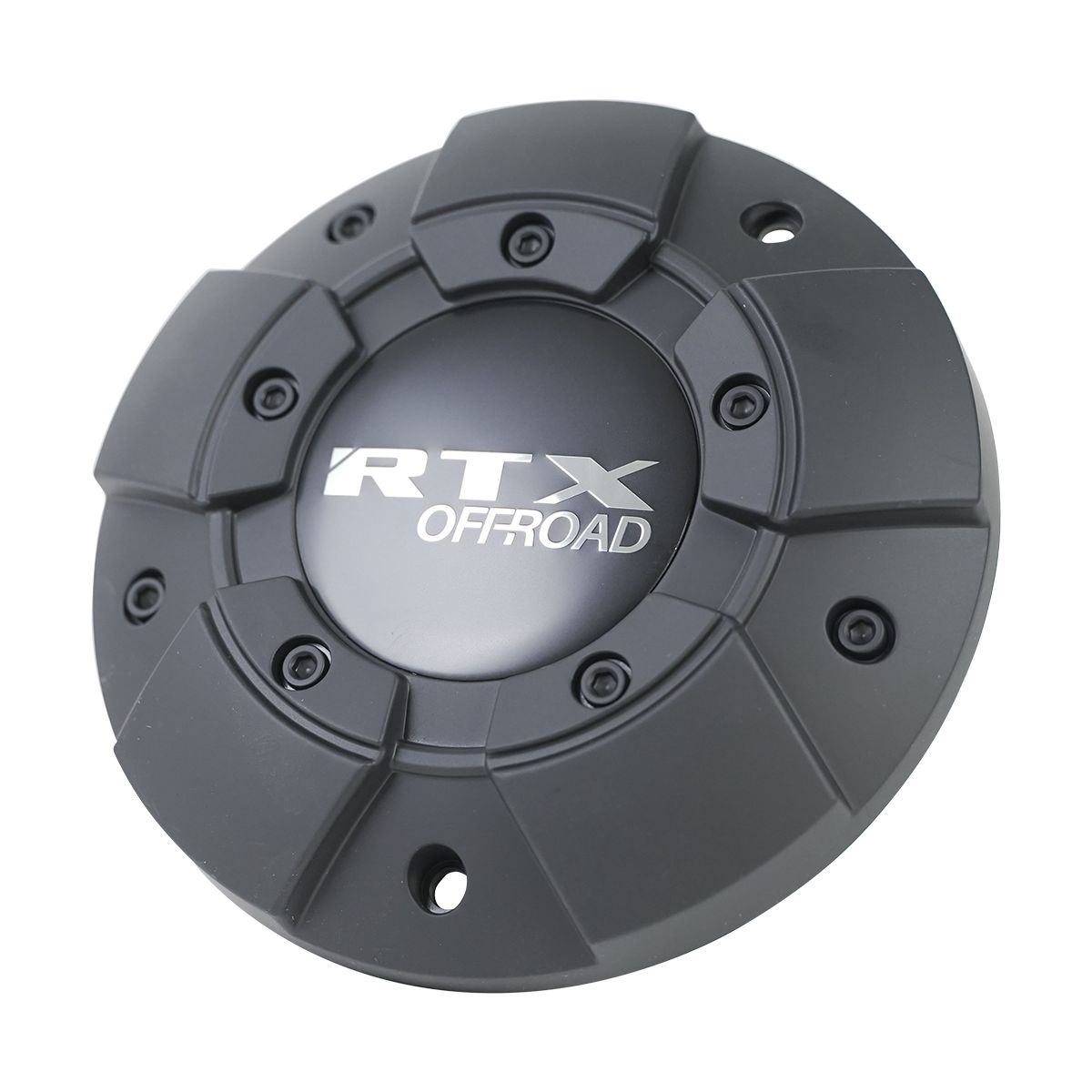 CAPOR9107L216 - Cap Matte Black & LOGO with RTX Offroad Chrome M8xL35