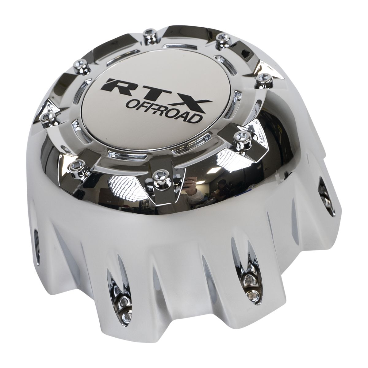 CAPOR9139L140C - Center Cap Chrome RTX Offroad logo Black 6H