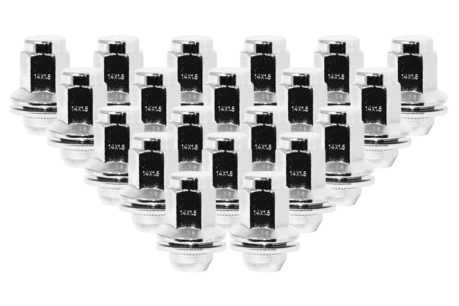 Ceco CD5309L-20 - (20) Chrome Toyota OEM Style Shank Lug Nuts 14X1.5 46mm 21mm HEX