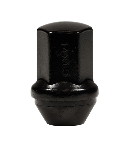 Ceco CD7169LBK-100 - (100) Black Bulge Acorn Dodge OEM Style Nut 14X1.5 44mm 22mm Hex