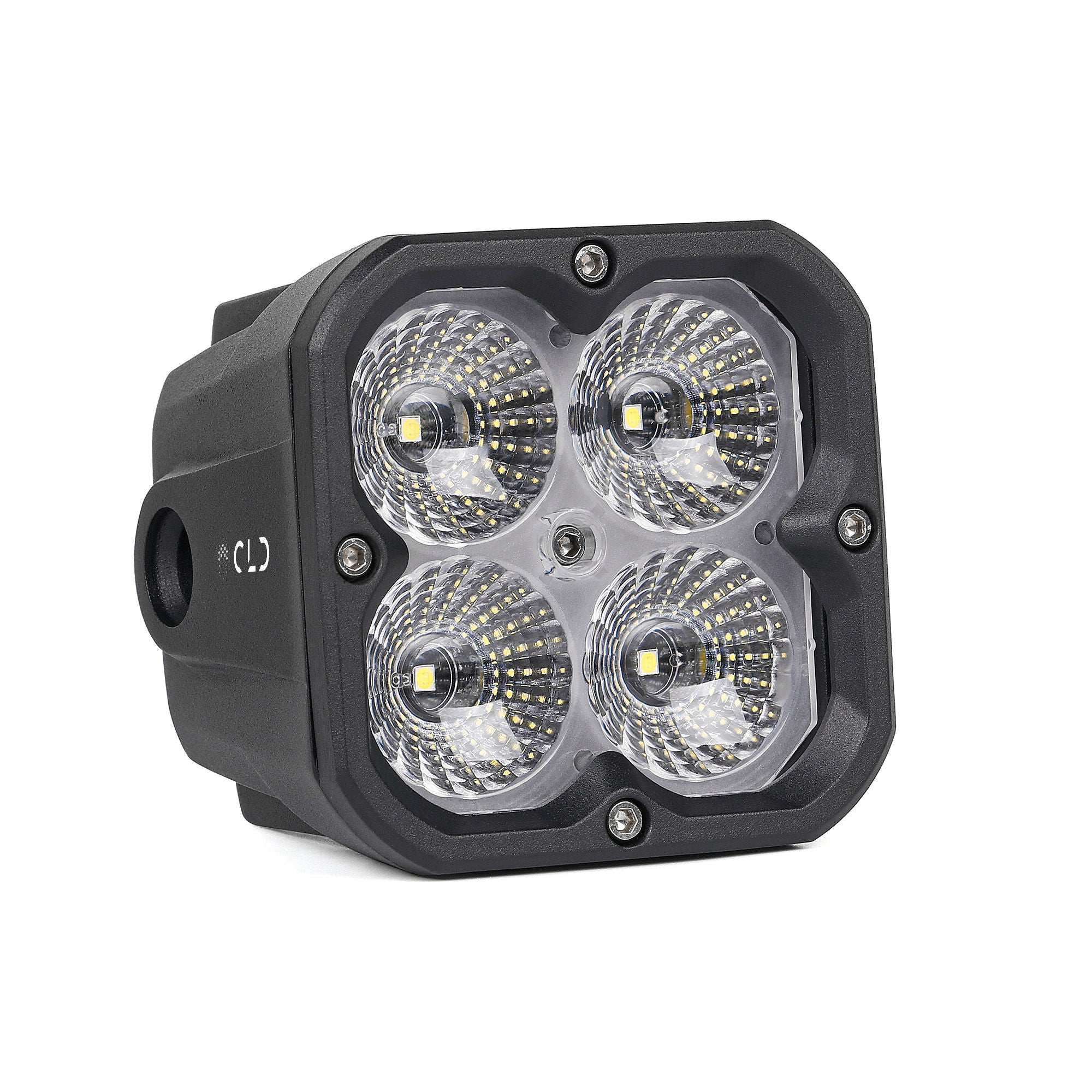 CLD CLDPCFL - 3" Street Legal LED Pod Light - Auxiliary Back Up Square Flood Beam (1434 Lumens)