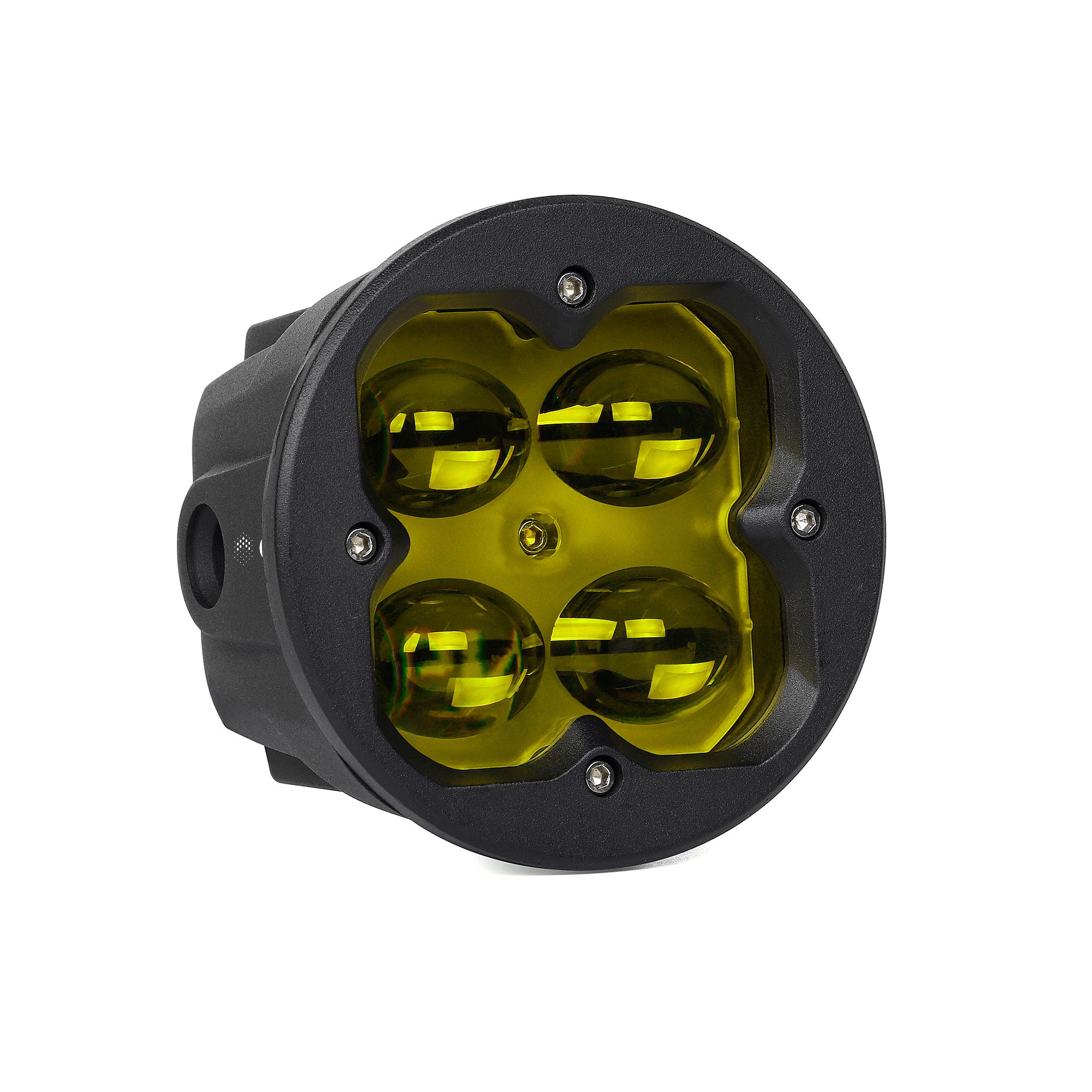 CLD CLDPRFGY - 3" Street Legal LED Pod Light - Auxiliary Round Fog Light w/Yellow Lens (620 Lumens)