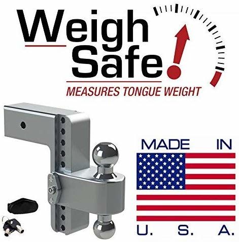 Weigh Safe CTB8-2 - Turnover Ball 8" Drop Hitch with 2" Shank