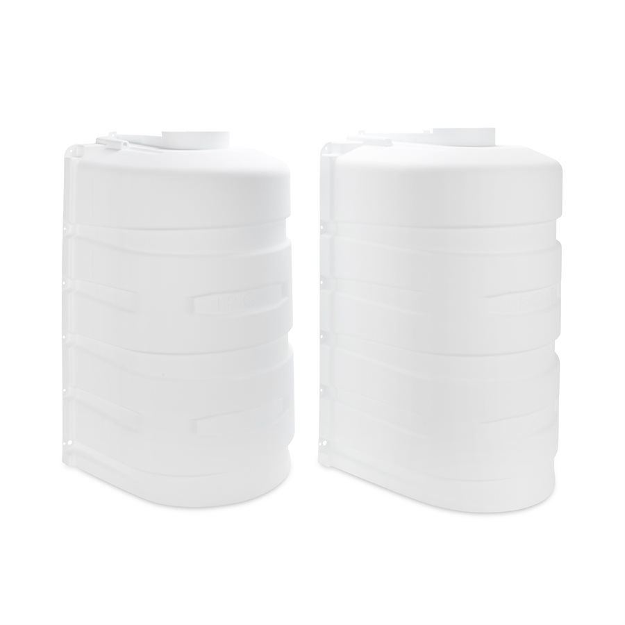 Camco 50513 - Double RV Propane Tank Cover, 30 lb, White