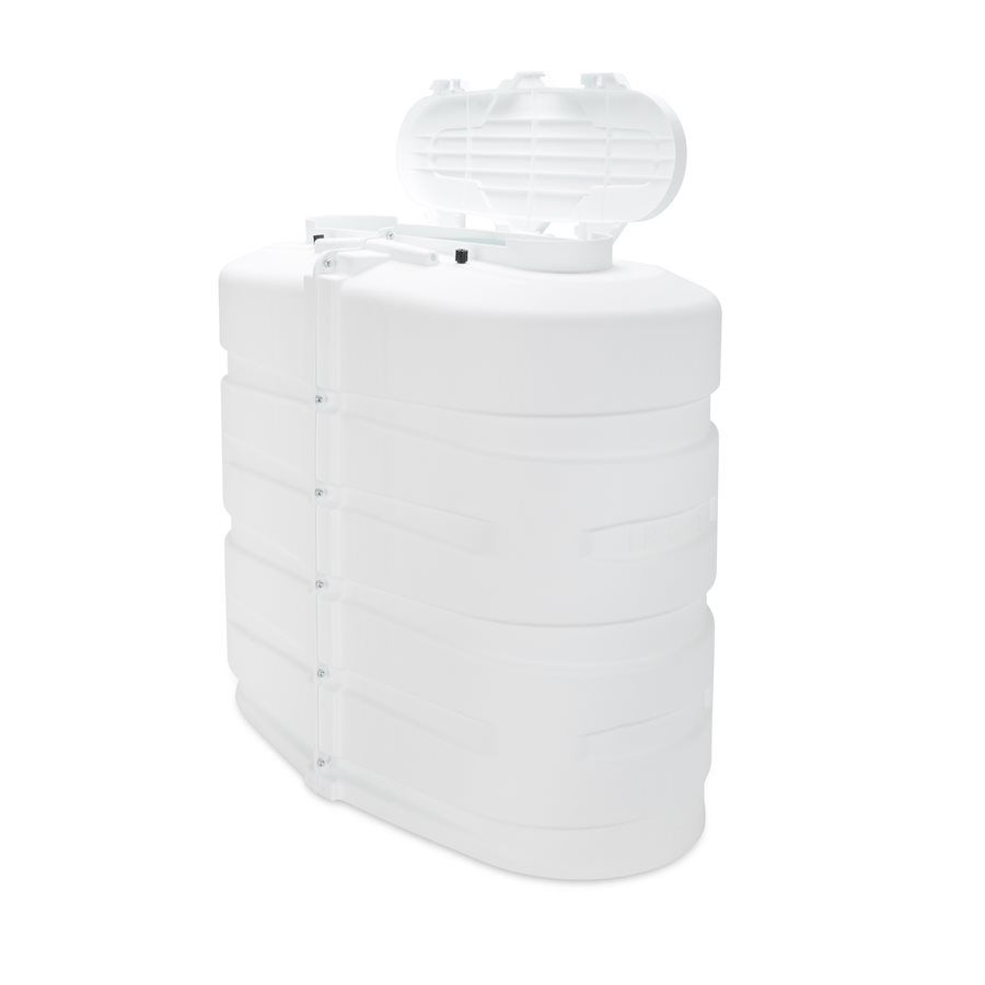 Camco 50513 - Double RV Propane Tank Cover, 30 lb, White