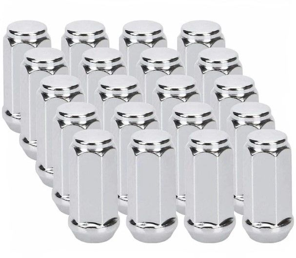 Ceco CD1909XL-6 - (24) Chrome Bulge Acorn XL Lug Nuts 14x1.50 48mm 19mm Hex