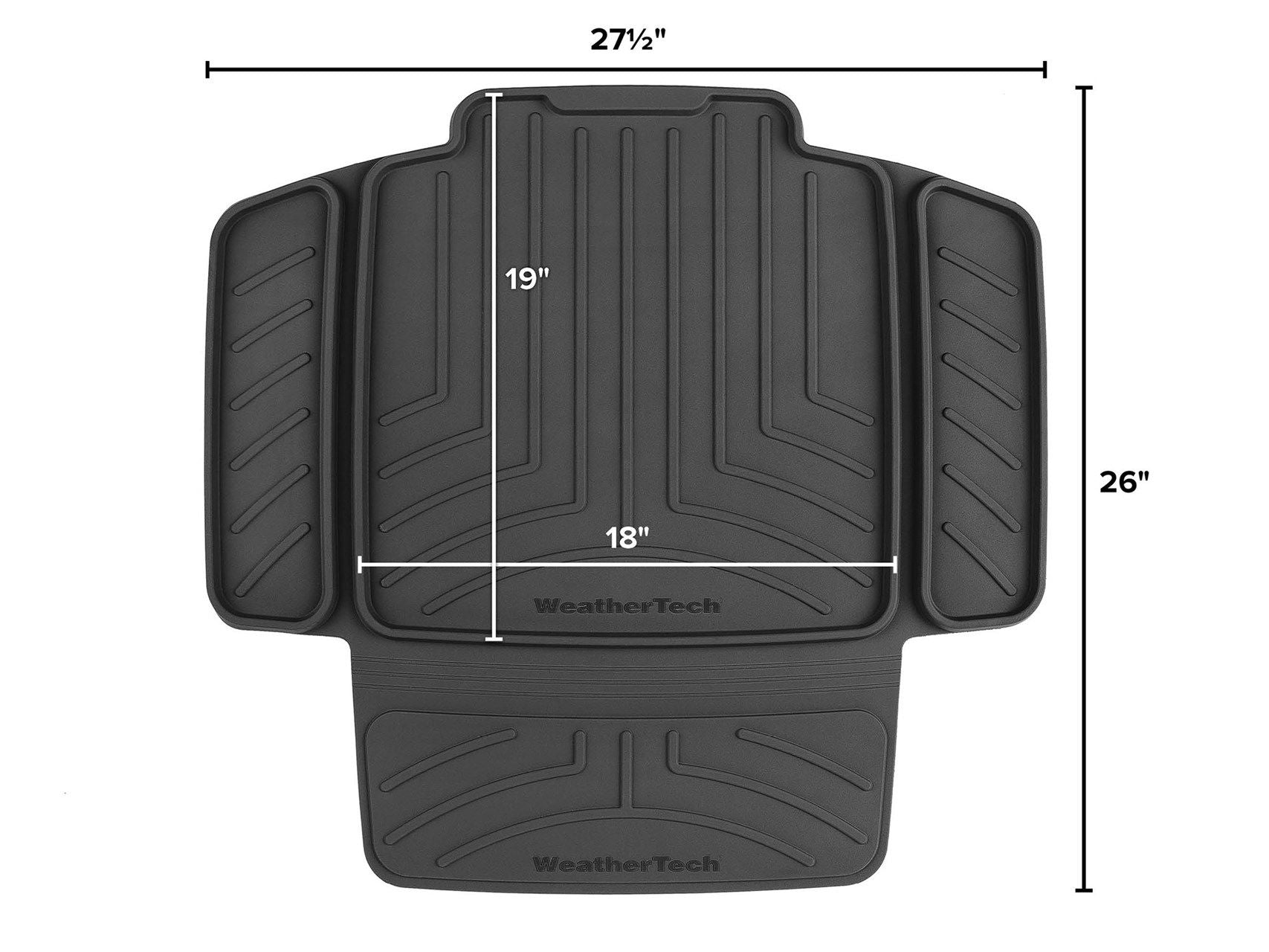 Weathertech 81CSP01BK - Child Car Seat Protector Black