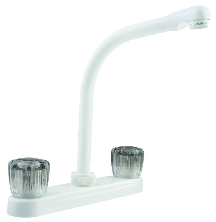 Dura Faucet DF-PK210S-WT - Dura Hi-Rise RV Kitchen Faucet - White