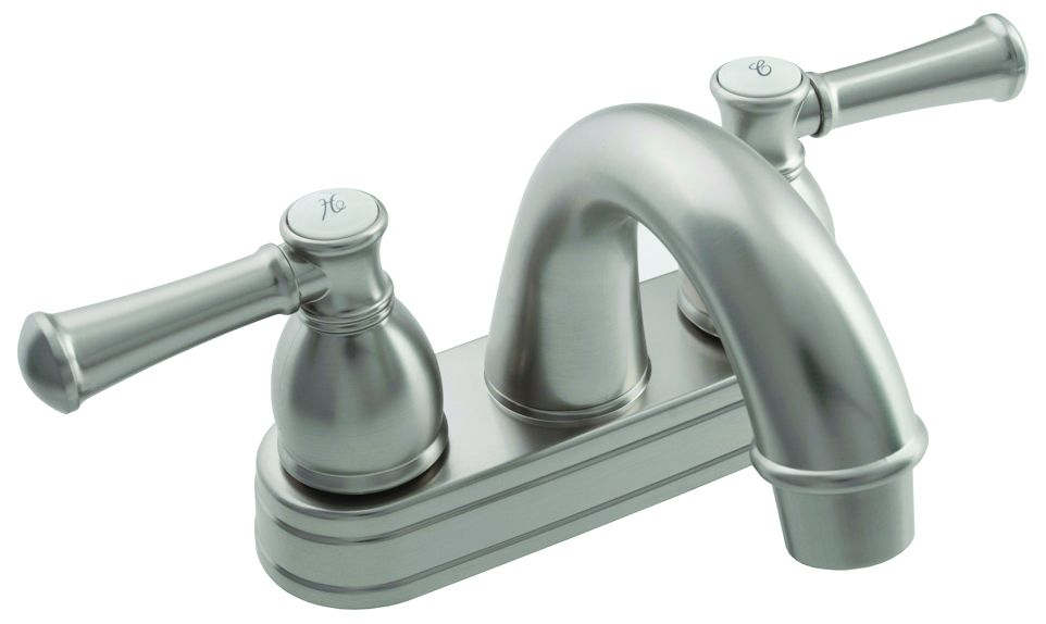 Dura Faucet DF-PL620L-SN - Dura Designer Arc Spout RV Lavatory Faucet - Brushed Satin Nickel