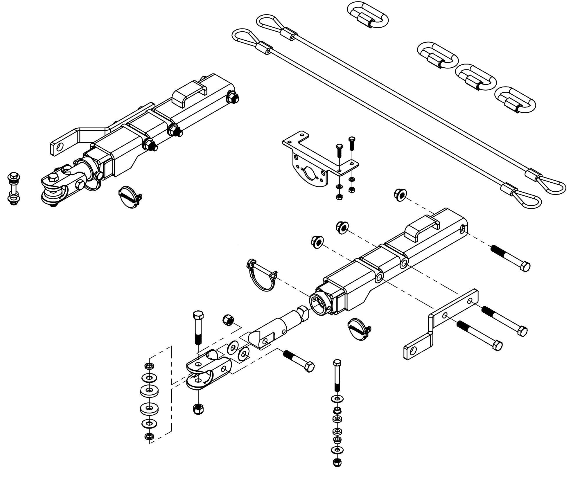 Demco 9519342 - Tabless Base Plate Kit - Removable Arms Chevy Silverado/Sierra 1500 New Body 2019