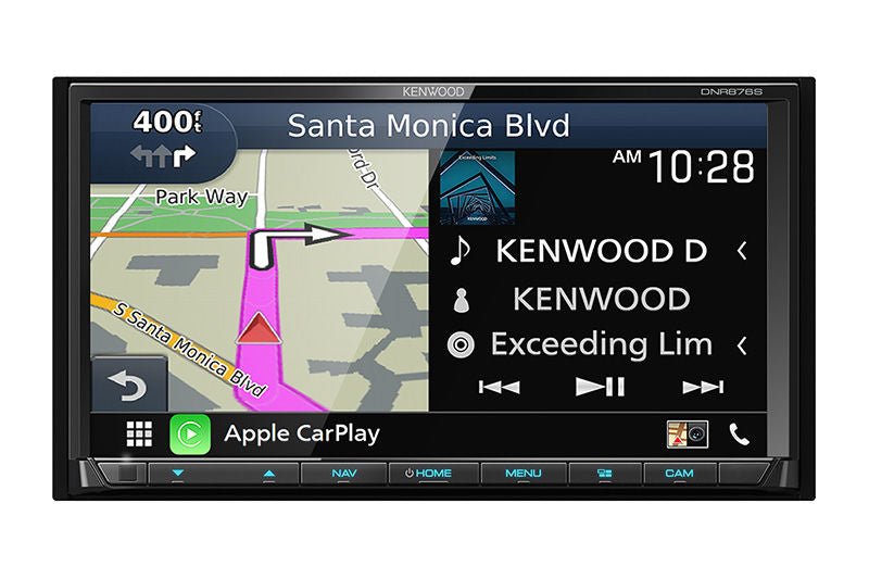 Kenwood DNR876S - 6.95" WVGA Navigation Digital Multimedia Receiver with Bluetooth & HD Radio