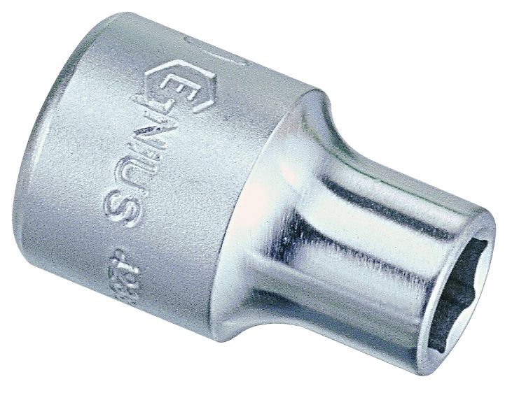 Genius 483830 - Chrome Socket 15/16" SAE 1/2" Drive 6 Pt