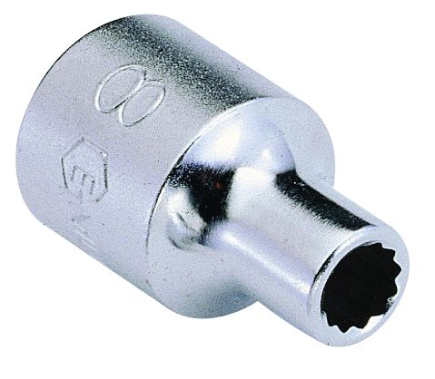 Genius 433815 - Chrome Socket 15 mm Metric 1/2" Drive 12 pt