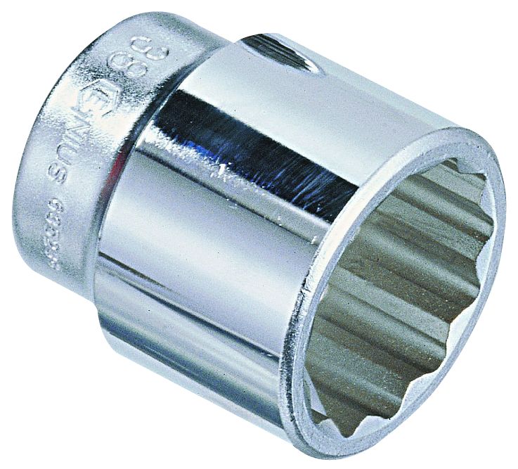 Genius 675268 - Hand Socket 2-1/8" SAE 3/4" Drive 12 Pt