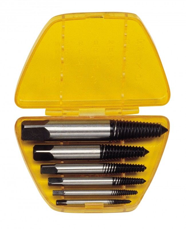 Genius AT-EX6 - Screw Extractor Set 1/8"-1" 3-25mm (6 pieces)