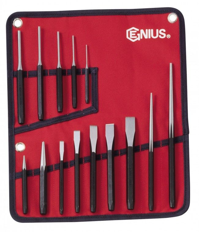 Genius PC-514S - SAE Punch & Chisel Set (14 pieces)