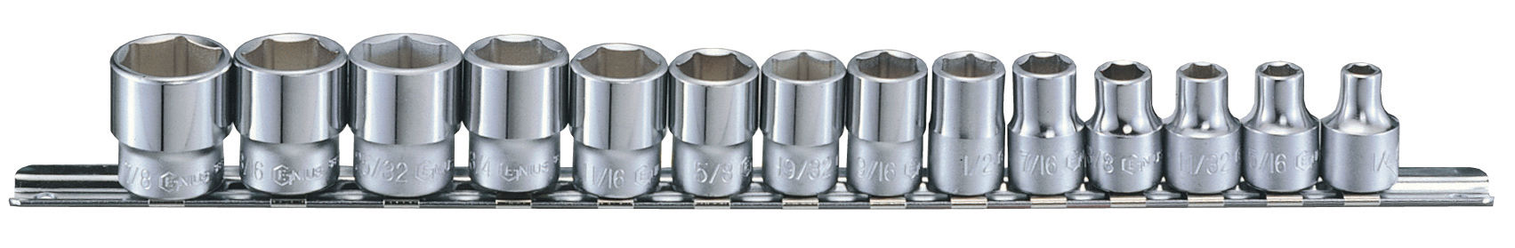 14PC 3/8" HAND SOCKET CH 6PT 1