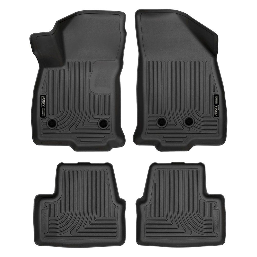 Husky Liners® • 98281 • WeatherBeater • Floor Liners • Black • Limited lifetime warranty