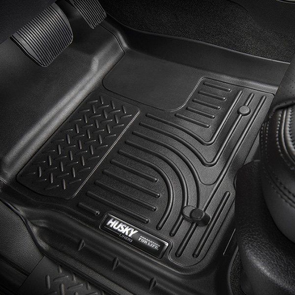 Husky Liners® • 98411 • WeatherBeater • Floor Liners • Black • Première et deuxième rangées